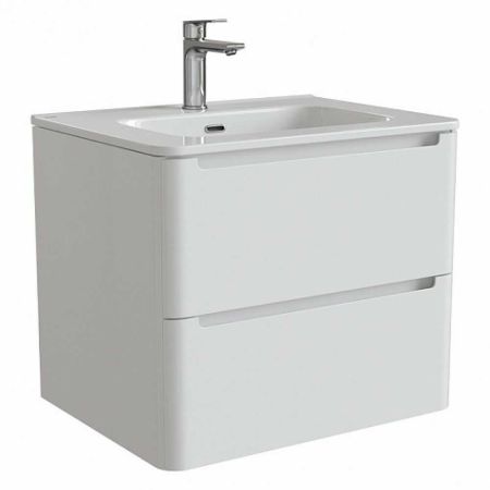 EDIFICE Тумба с умывальником  для ванной комнаты, подвесная 60 см EDI60W0i95K (белый) EDIFICE Тумба с умывальником  для ванной комнаты, подвесная 60 см EDI60W0i95K (белый)
