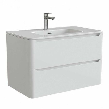 EDIFICE Тумба с умывальником  для ванной комнаты, подвесная 80 см EDI80W0i95K (белый) EDIFICE Тумба с умывальником  для ванной комнаты, подвесная 80 см EDI80W0i95K (белый)