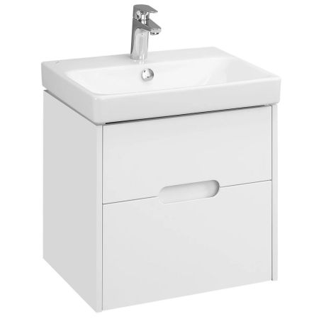 Тумба-умывальник ОЛИВИЯ 55 1A254201OL010 белый матовый с раковиной Адриана 55 1WH501620