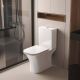 Унитаз напольный безободковый Aquatek Optima Square AQ4411-00, тонкое сиденье микролифт