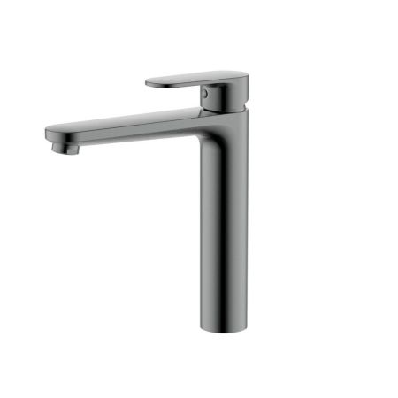 Смеситель для раковины 190 мм Aquatek Ника AQ1804BGM высокий без донного клапана, оружейная сталь