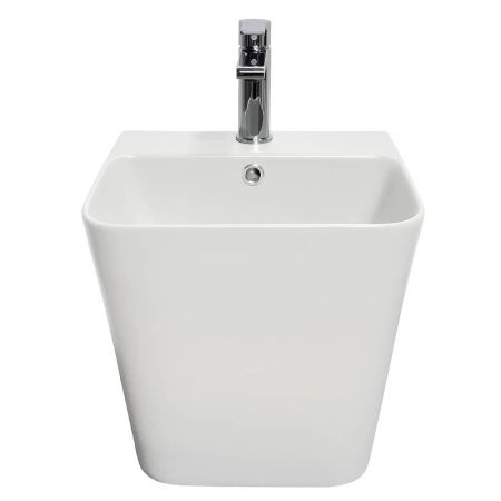 Раковина прямоугольная подвесная моноблок Comforty 500Q, белая