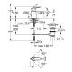 Смеситель для биде Grohe Eurosmart Cosmopolitan 32839000 с донным клапаном РАСПРОДАЖА витринный экземпляр