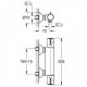 Смеситель для душа с термостатом Grohe Grohtherm 800 1/2 34558000 РАСПРОДАЖА витринный экземпляр