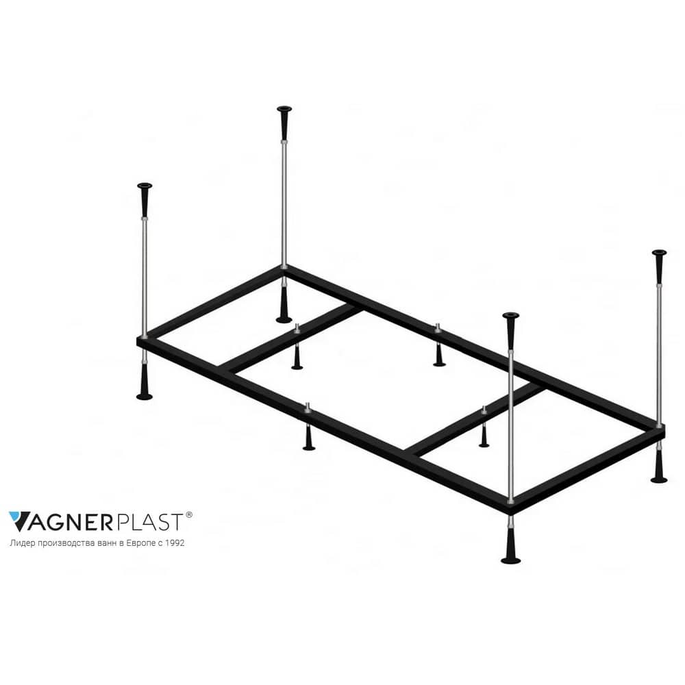 Акриловая прямоугольная ванна VagnerPlast Kasandra 170×70 VPBA177KAS2X-04 с каркасом VPK17070 и фронтальным экраном VPPA17002FP2-04