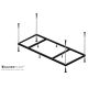 Акриловая прямоугольная ванна VagnerPlast Kasandra 170×70 VPBA177KAS2X-04 с каркасом VPK17070 и фронтальным экраном VPPA17002FP2-04