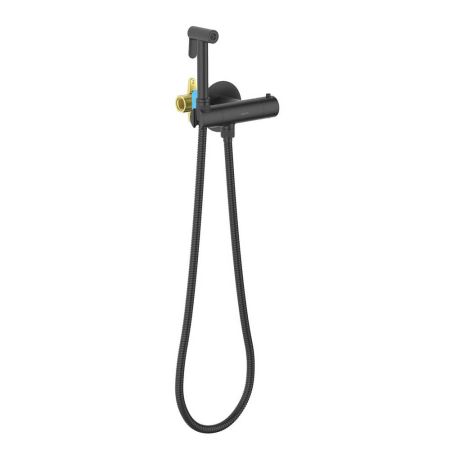 Гигиенический душ термостат встроенный (cмеситель+гигиенич.лейка+шланг) Aquatek Оберон AQ1027MB, матовый черный Гигиенический душ термостат встроенный (cмеситель+гигиенич.лейка+шланг) Aquatek Оберон AQ1027MB, матовый черный