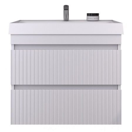 Тумба подвесная GardaHome Scanno 60 SC-T60-W белая с ящиками и фрезеровкой с раковиной Дакота Тумба подвесная GardaHome Scanno 60 SC-T60-W белая с ящиками и фрезеровкой с раковиной Дакота