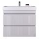 Тумба подвесная GardaHome Scanno 60 SC-T60-W белая с ящиками и фрезеровкой с раковиной Дакота Тумба подвесная GardaHome Scanno 60 SC-T60-W белая с ящиками и фрезеровкой с раковиной Дакота