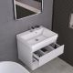 Тумба подвесная GardaHome Scanno 60 SC-T60-W белая с ящиками и фрезеровкой с раковиной Дакота Тумба подвесная GardaHome Scanno 60 SC-T60-W белая с ящиками и фрезеровкой с раковиной Дакота