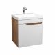 Тумба подвесная GardaHome Fortuna 50 FT-S-T50W/PW Белая-Дуб крафт с раковиной Тумба подвесная GardaHome Fortuna 50 FT-S-T50W/PW Белая-Дуб крафт с раковиной