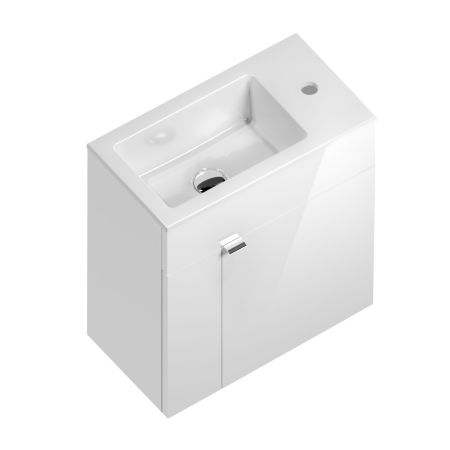 Тумба LATO 50 см подвесная LAT.50.1\WHT + раковина LATO LA.wb.50