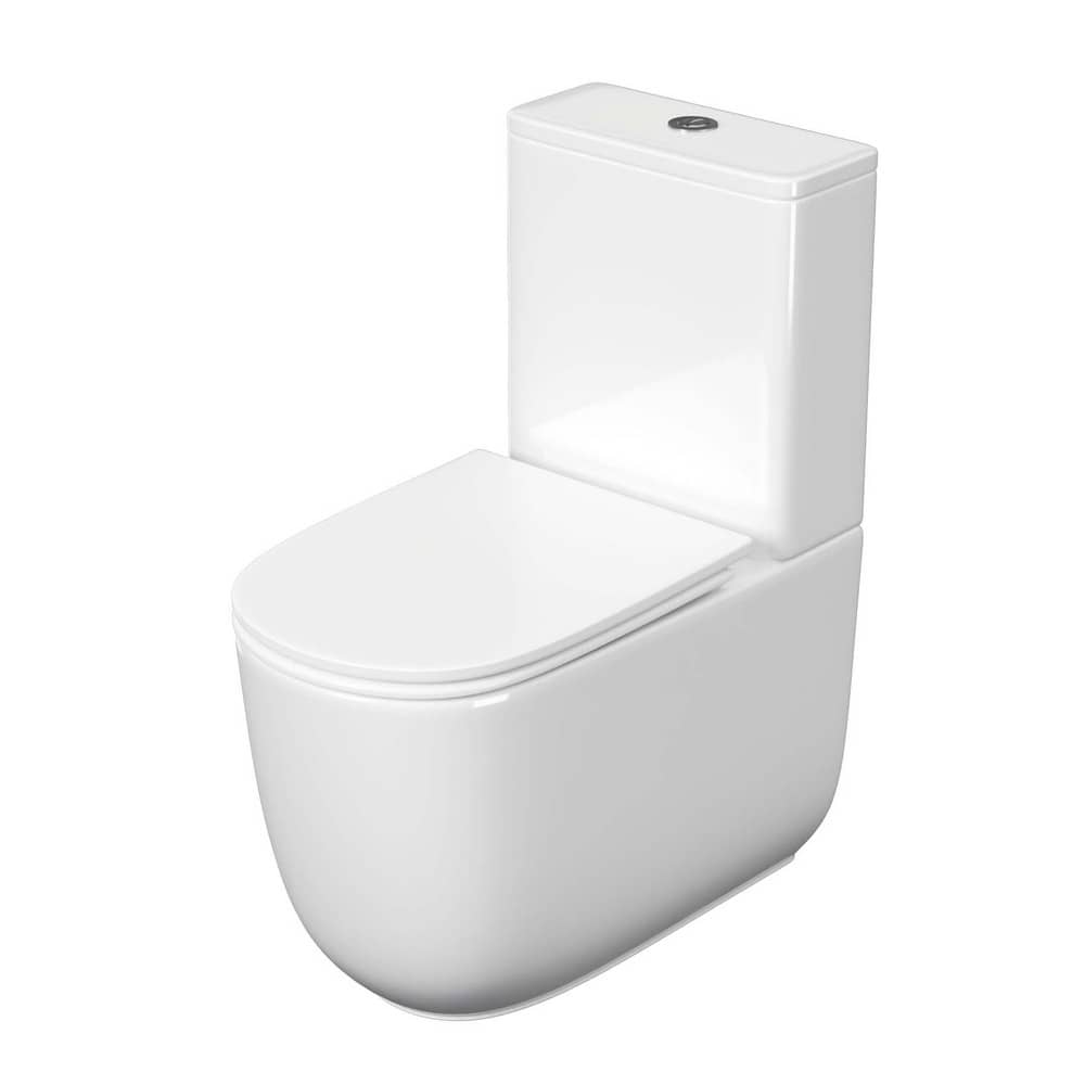 Унитаз напольный безободковый AQUATEK AQ4452-00 Optima Plus, сиденье микролифт, смыв торнадо