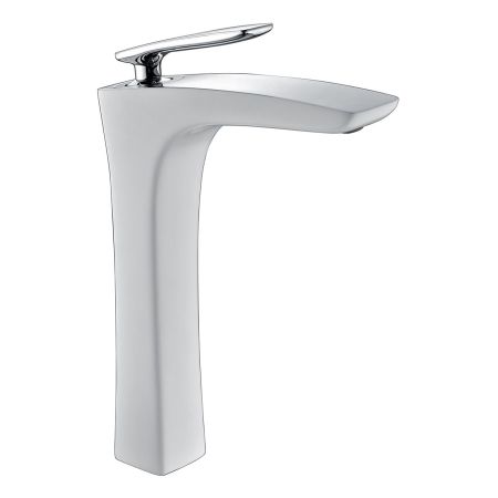 Смеситель Timo Helmi 4011/00-16F для раковины-чаши, хром-белый