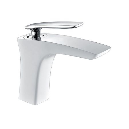 Смеситель Timo Helmi 4061/00-16F для раковины, хром-белый