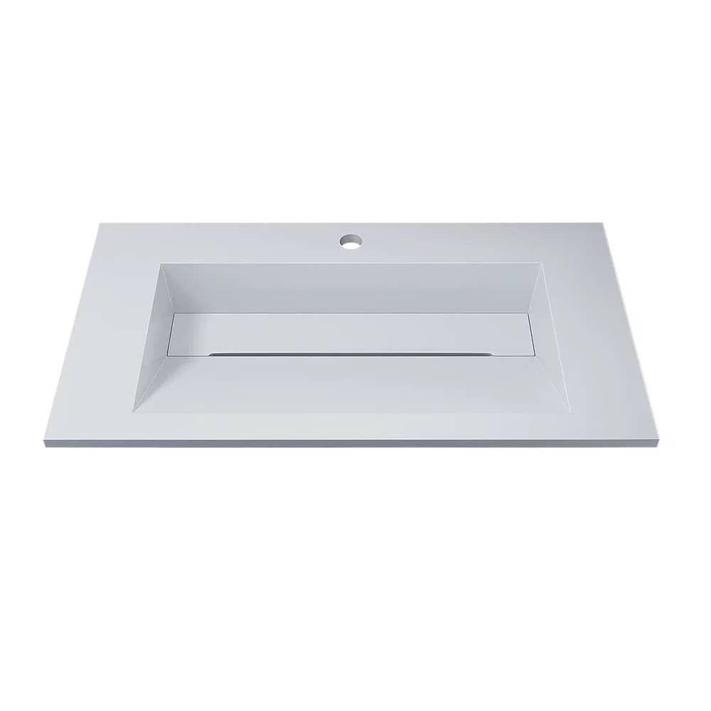 Тумба подвесная Uperwood Barsa-Next 80 см 290000012 белая/дуб сонома с раковиной