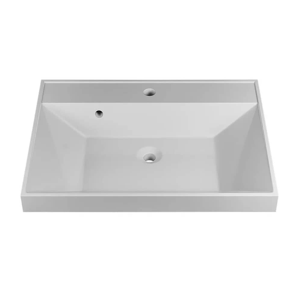 Тумба подвесная Uperwood Tanos 60 см 291020225 белая матовая с раковиной