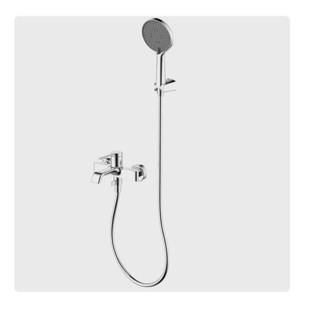 Смеситель для ванны с душем AQUAme Asti AQM6412CR, хром