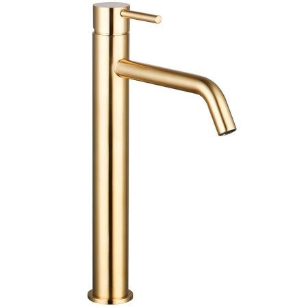 Смеситель для раковины высокий AQUAme Siena AQM6214GG, глянцевое золото