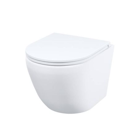 Унитаз подвесной безободковый IDDIS Blanco Q BLQNDSEI25 смыв Торнадо + крышка микролифт