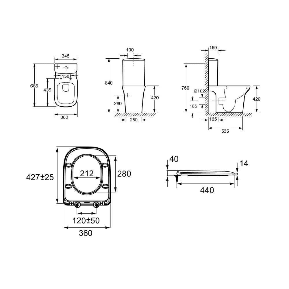 Унитаз напольный безободковый Jacob Delafon VOX UJN102-00 с бачком ETM212-00 и крышкой микролифт E20142-00 РАСПРОДАЖА витринный экземпляр