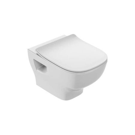 Унитаз подвесной безободковый укороченный Jacob Delafon STRUKTURA EDF102-00 с крышкой микролифт E70025-00 РАСПРОДАЖА витринный экземпляр