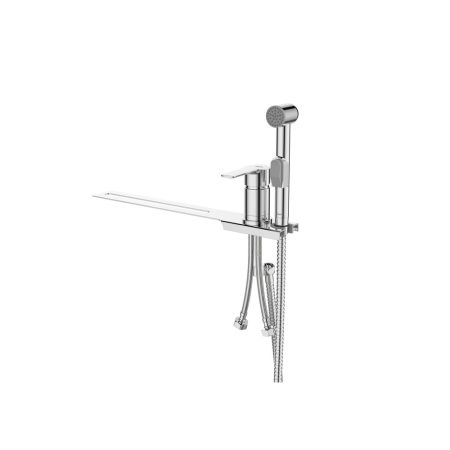 Смеситель с гигиеническим душем с установкой на унитаз Milardo Tidy 001SB00M08, глянцевый хром Смеситель с гигиеническим душем с установкой на унитаз Milardo Tidy 001SB00M08, глянцевый хром