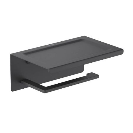Бумагодержатель с полкой Aquatek Либра AQ4309MB, черный матовый