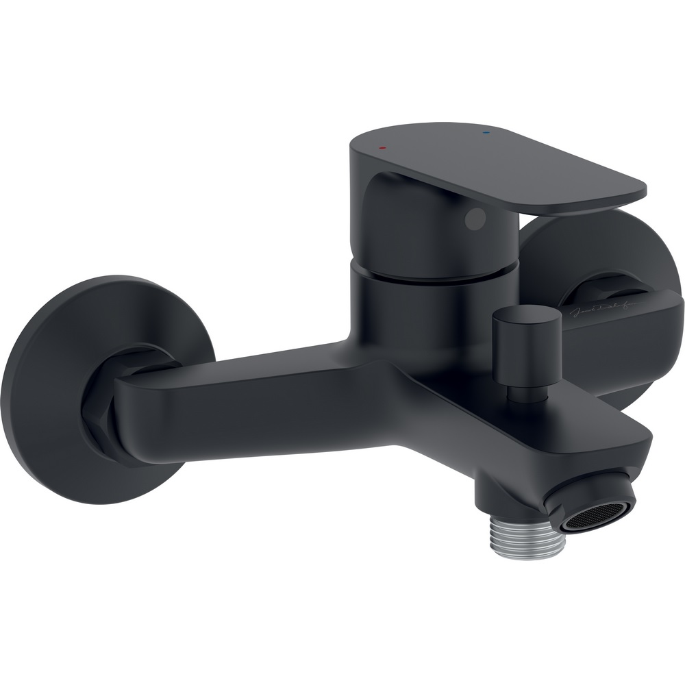 Смеситель для ванны с душем Jacob Delafon OSCAR E29844-BL черный матовый РАСПРОДАЖА витринный экземпляр