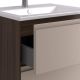 Тумба-умывальник AQUATON Люмин 75 Орех Франклин/Капучино 1A294001A5OK0 с раковиной Элина 75