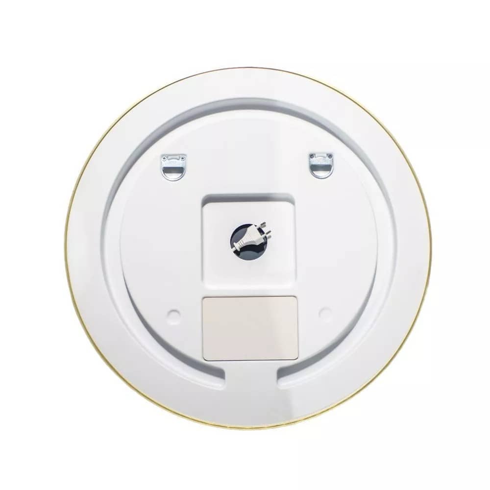 Зеркало в золотой раме 75 см Comforty Лея-75, LED-подсветка, бесконтактный сенсор, антизапотевание