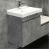 Осло 60 Тумба-умывальник Бетон светлый 600х630х400 мм с раковиной Fest 60 FST60SLWB01