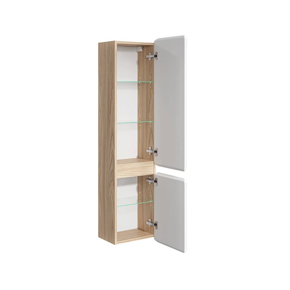 Пенал подвесной 35 см Vento VEN0535 белый фасад VEN0735WM