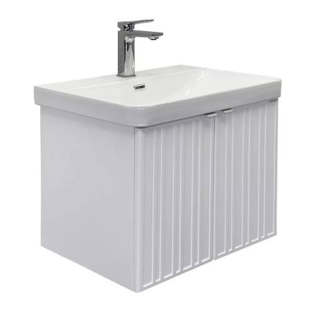 Тумба-умывальник Comforty Тенерифе-60 белый матовый с раковиной CF19595BX-60