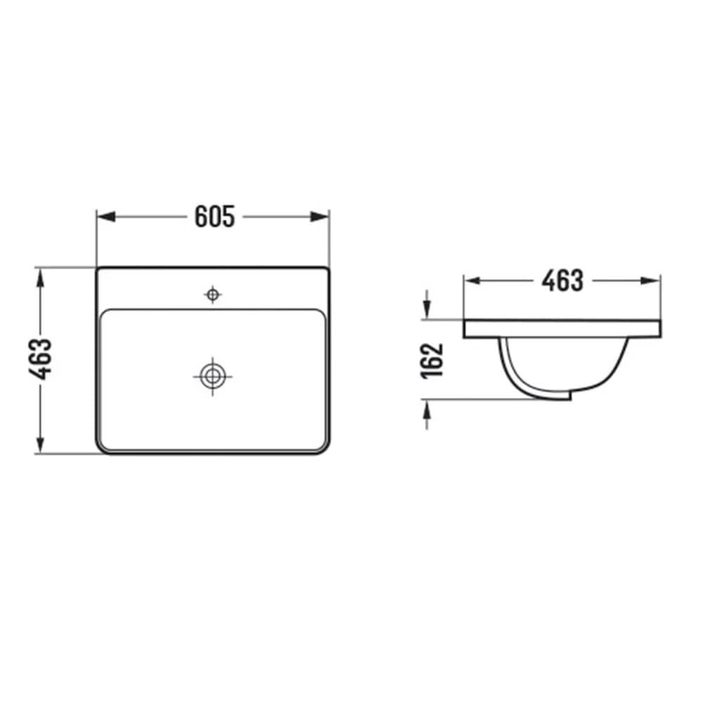 Тумба-умывальник Comforty Тенерифе-60 белый матовый с раковиной CF19595BX-60