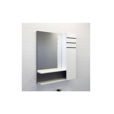 Нарва 70 Зеркало-шкаф 700х800х155 см белый матовый