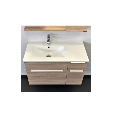 Варна 90 Тумба-умывальник дуб сонома с раковиной Comforty 9090EL Варна 90 Тумба-умывальник дуб сонома с раковиной Comforty 9090EL