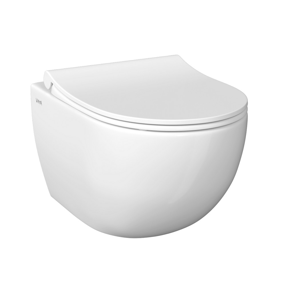 Унитаз подвесной безободковый VitrA Sento Rim-Ex 7748B003-0075 с тонким сиденьем микролифт 130-003-009***