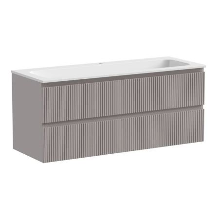 Тумба подвесная 1195 мм Sancos Snob T Doha Soft SNT120SM + раковина с 1 отв. под смеситель Grace CN7017