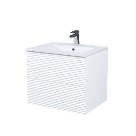 Тумба с умывальником подвесная 60 см IDDIS Bild BIL60W0i95K белый матовый