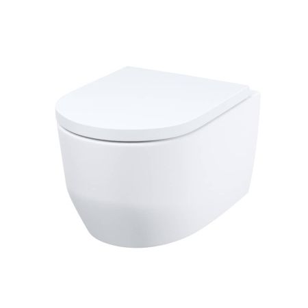 Унитаз подвесной безободковый IDDIS Aiger AIGRDSEi25 смыв Торнадо + крышка м/л быстросъемная