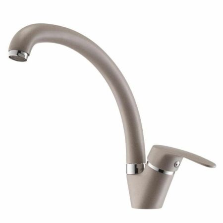 Смеситель НИМО 1AX002FCXX250 серый шелк, для кухни
