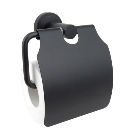 Бумагодержатель с крышкой Aquatek Вега AQ4009MB, черный матовый