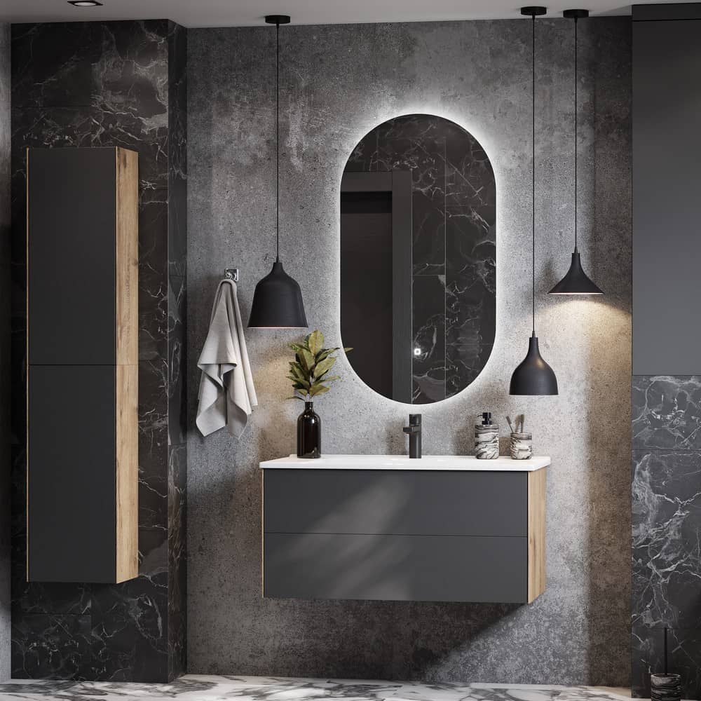 Зеркало АЛЬТО 100х50 1A256402A1010 с сенсором РАСПРОДАЖА витринный экземпляр