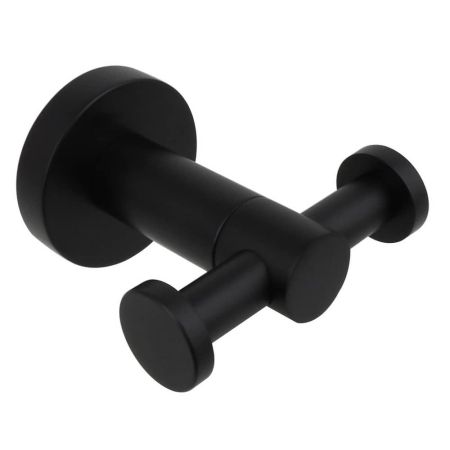 Крючок двойной Aquatek Вега AQ4002MB настенный, черный