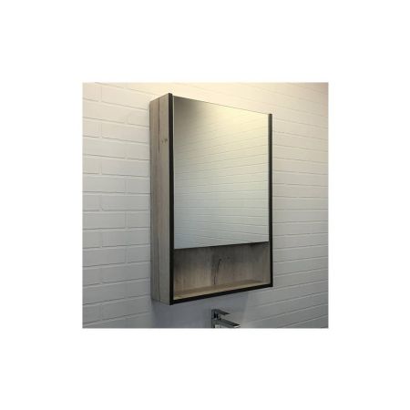 Вена 55 Зеркало-шкаф 550х800х150 мм дуб дымчатый