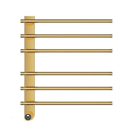 Полотенцесушитель AQUAme AQM3116BG 521х615 электрический с терморегулятором, шлифованное золото Полотенцесушитель AQUAme AQM3116BG 521х615 электрический с терморегулятором, шлифованное золото