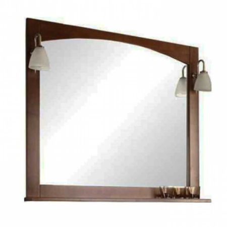 Зеркало НАВАРРА-105 орех 1388-2.М01 + светильник РАСПРОДАЖА