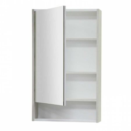 Зеркало-шкаф РИКО-50 Белый/Ясень фабрик 1A212302RIB90