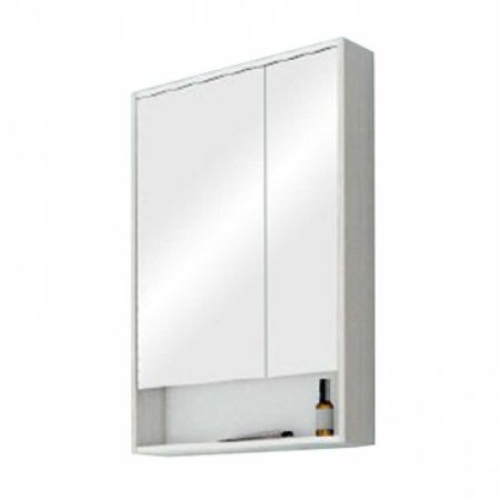 Зеркало-шкаф РИКО-65 Белый/Ясень фабрик 1A215202RIB90